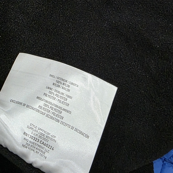 NWT Spyder Blue Kids Puffer Jacket - Picture 5 of 7